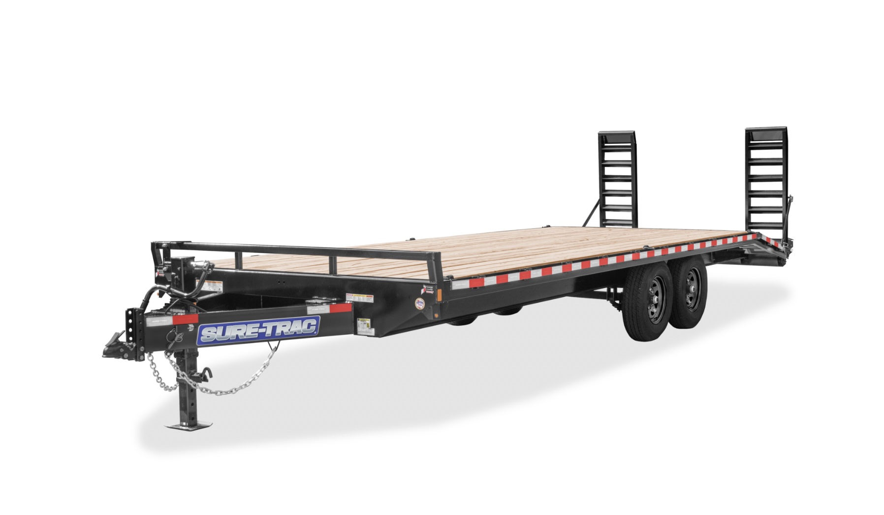 20-foot deck over trailer with winch and tandem axle — for rent in Pahrump, Nevada